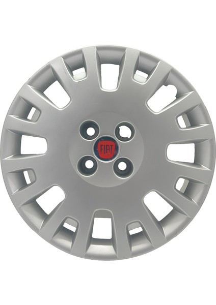 Fiat Punto Doblo Linea Fiorino 15" Inç Uyumlu 4 Adet 1 Takım Gri Kırılmaz Esnek Jant Kapağı 013 modelleri