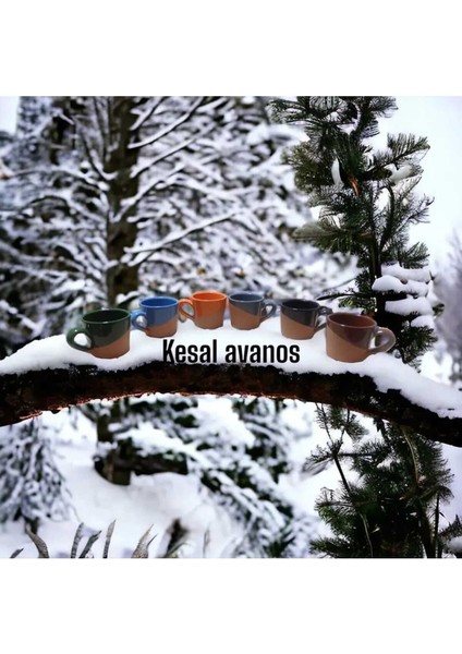 Renkli Toprak Kahve Fincan Takımı, Şık ve Doğal Tasarım, Ev ve Ofis Için Ideal Seçenek fiyatları