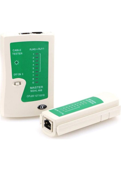 RJ45 ve Telefon Kablosu Test Cihazı, Kolay ve Hızlı Bağlantı Kontrolü