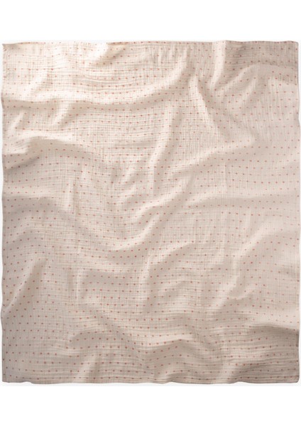Naturel Puantiyeli Müslin Battaniye 90X100 cm Mercan fiyatları