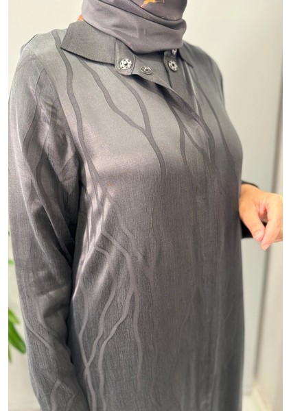 Gömlek Yaka Jakarlı Cupro Kap Siyah T25Y-8056 indirimleri