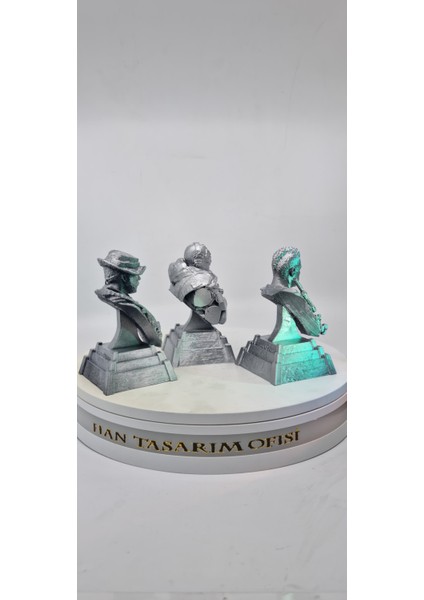 Call Of Duty 3lu Büst Figür Set Ghost Soap Captain Price 10CM fiyatları