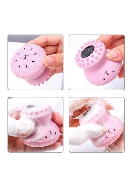 Buffer® Peeling Etkili Mini El Yüz Cilt Temizleme Fırçası Silikon Temizlenmesi Kolay Siyah Nokta Gi