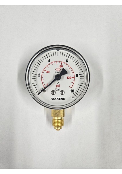 Çap 63, 10 Bar, Kuru Manometre, Hassas Ölçüm Cihazı