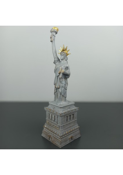New York Özgürlük Heykeli Biblo | 21 cm | El Boyama Polyester Dekoratif Obje modelleri