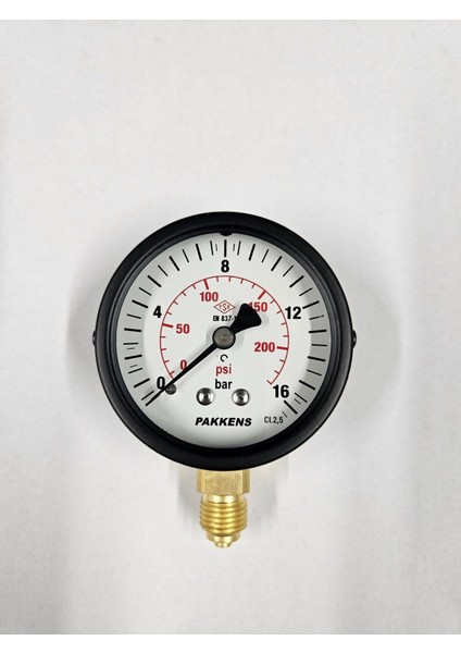 Çap 63, 16 Bar, Kuru Manometre, Dayanıklı ve Hassas Ölçüm Cihazı
