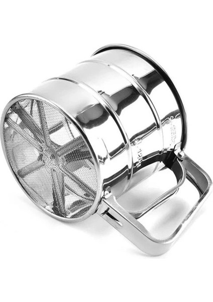 - Çelik Paslanmaz Metal Mandallı Un, Pudra Şekeri, Nişasta, Kakao Eleği -Pratik Un Eleği - IVO-0470 fiyatları