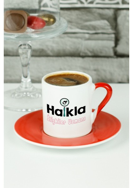 Kırmızı Türk Kahvesi Fincanı, Şık ve Zarif Tasarım, Günlük Kullanım Keyfi