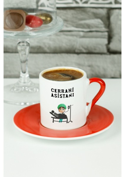 Kırmızı Seramik Kahve Fincanı, Şık ve Kullanışlı Tasarım