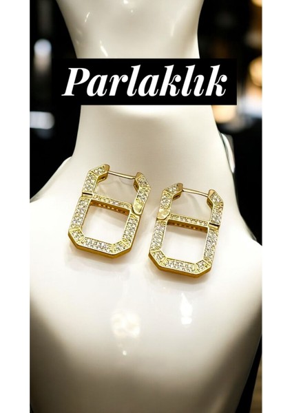 Jevelry Viktorya Model Kadın Gold Renk Küpe modelleri