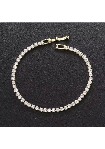 Xupıng Su Yoluı Moden Kadın Bileklik Renk 14 Ayar Gold