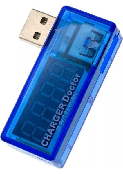Dijital LED Ekran USB Güç Voltaj ve Akım Ölçüm Cihazı