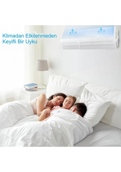 Delikli Ayarlanabilir 58-105 cm Klima Hava Yönlendirici Klima Aparatı Klima Siperliği