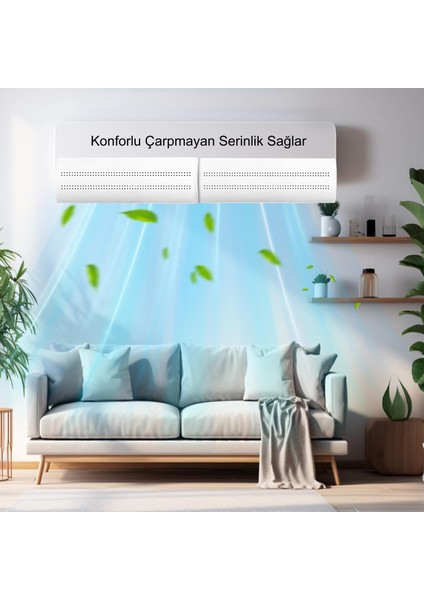 Delikli Ayarlanabilir 58-105 cm Klima Hava Yönlendirici Klima Aparatı Klima Siperliği