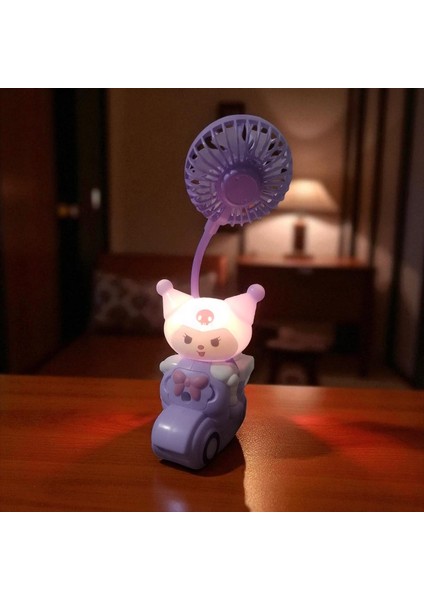 Kuromi Masa Lambası Mini Fan Kalemtraş Mini Vantilatör USB Şarjlı modelleri