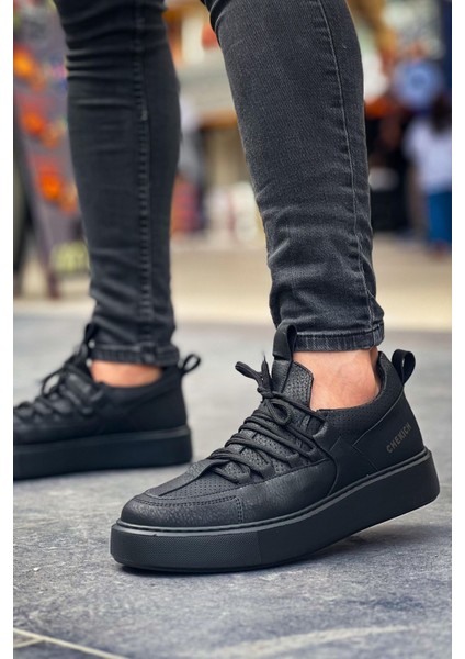 J159 Saturn Ortopedik Taban Günlük Cilt Erkek Sneaker Spor Ayakkabı Cst Siyah fiyatları