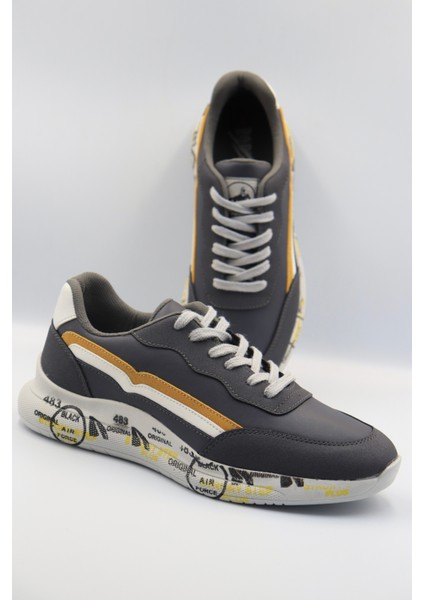 Erkek Sneaker Gri Ayakkabı