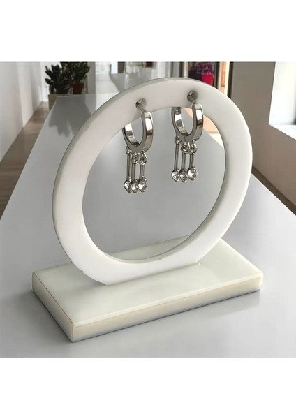 Novada 925 Ayar Gümüş Zirkon Taşli Damla Detaylı Küpe fırsatları