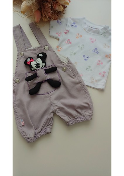 Kız Çocuk Kız Bebek Minnie Mouse Oyuncak Salopet Takım fiyatları