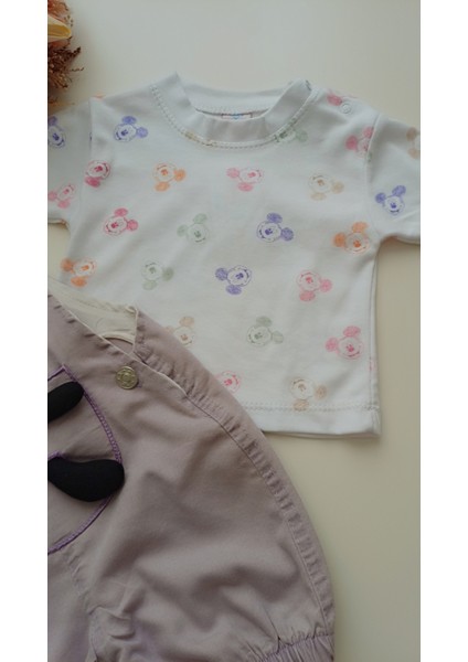 Kız Çocuk Kız Bebek Minnie Mouse Oyuncak Salopet Takım fırsatları