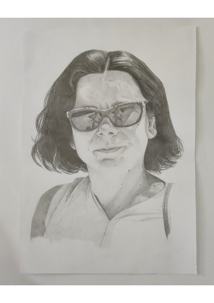 Tek Kişi Karakalem Çizim - Kişiye Özel