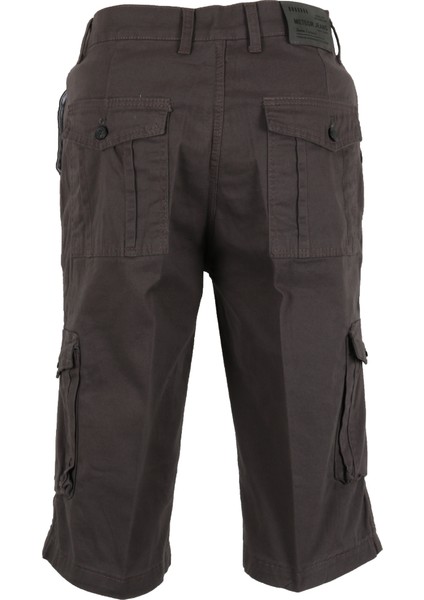 Erkek Keten Kapri Kargo Cep Bermuda Regular RAR01352 fırsatları