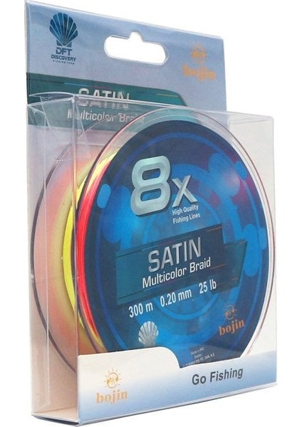 Bojin 8x Satin 0.20MM Multicolor Ip Misina 300MT