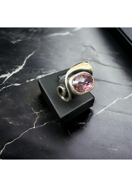 Pembe Topaz Gümüş Yüzük fiyatları