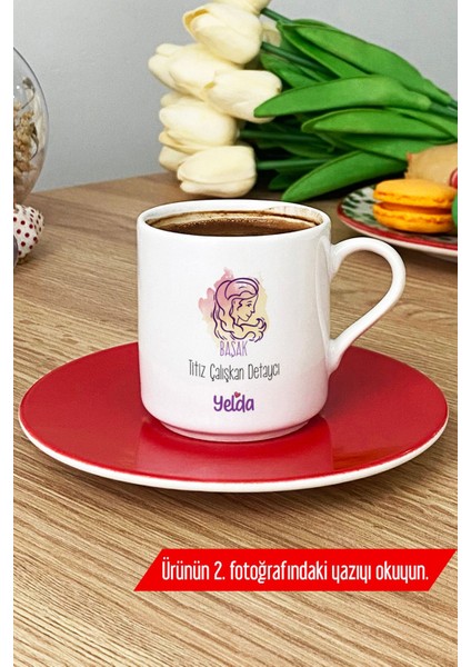 Başak Burcu Isim Yazılı Kırmızı Türk Kahvesi Fincanı Doğum Günü Hediyesi fırsatları