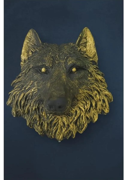 Kurt Bakışı Duvar Biblosu | Dekoratif Kurt Figürü modelleri