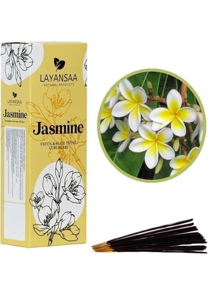 Yasemin (Jasmine) Kokusu Özel Aroma Kokusu Agarbatti Arınma 20 Adet 1 Paket Çubuk Tütsü modelleri
