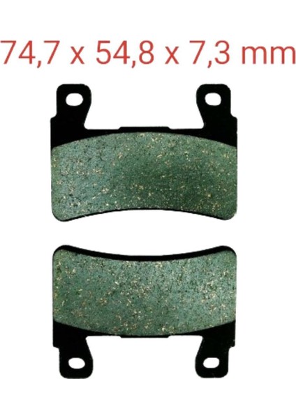 Honda Ön Fren Disk Balatası FA265 FA296 Cbr 600 RR(2003-2004) Cb 1100-1300-CBR 600 F Kawasaki Zx-6r