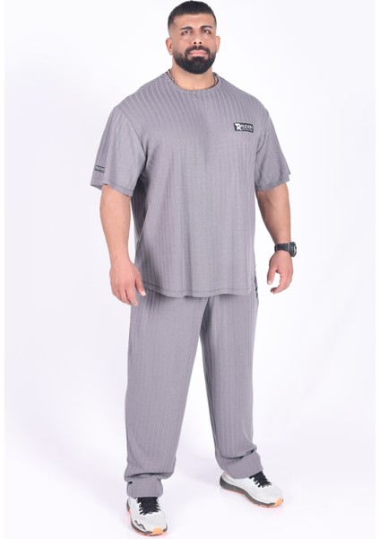 Team Ruchon Usa Erkek Büyük Beden Spor Takım - Fitness & Antrenman - Rahat Oversize Kalıp modelleri