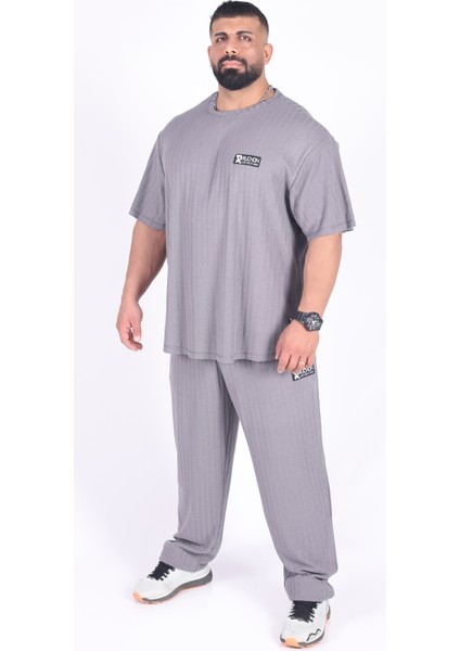 Team Ruchon Usa Erkek Büyük Beden Spor Takım - Fitness & Antrenman - Rahat Oversize Kalıp fırsatları