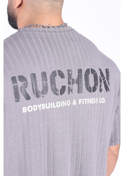 Team Ruchon Usa Erkek Büyük Beden Spor Takım - Fitness & Antrenman - Rahat Oversize Kalıp