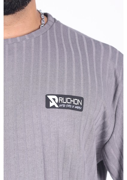 Team Ruchon Usa Erkek Büyük Beden Spor Takım - Fitness & Antrenman - Rahat Oversize Kalıp
