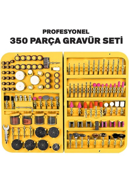 350 Parça Çift Makinalı Gravür ve Taşlama Seti, Zımpara ve Oyma Aletleri fiyatları