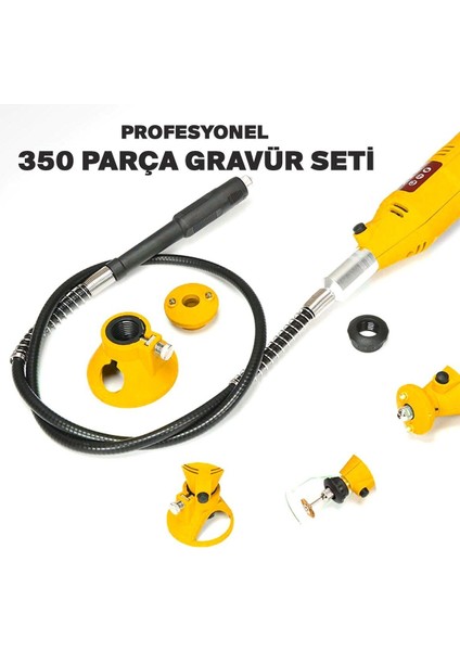 350 Parça Çift Makinalı Gravür ve Taşlama Seti, Zımpara ve Oyma Aletleri modelleri