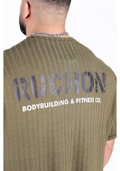 Team Ruchon Usa Erkek Büyük Beden Spor Takım - Fitness & Antrenman - Rahat Oversize Kalıp
