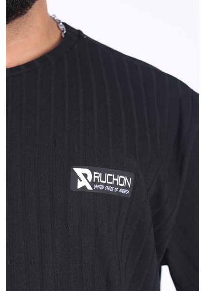 Team Ruchon Usa Erkek Büyük Beden Spor Takım - Fitness & Antrenman - Rahat Oversize Kalıp
