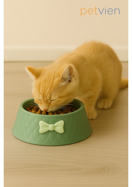 Kedi & Köpek Mama ve Su Kabı - Papyonlu - Kedi Mama Kabı - Köpek Mama Kabı - 16 cm fiyatları