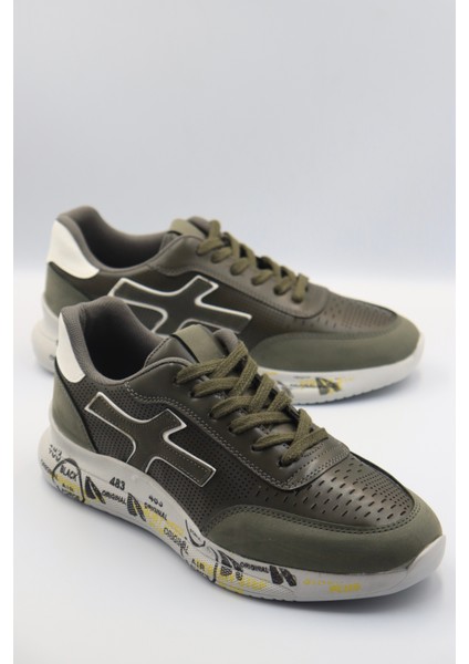 Erkek Sneaker Haki Desenli Ayakkabı modelleri
