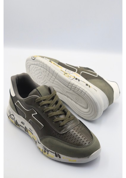 Erkek Sneaker Haki Desenli Ayakkabı fırsatları