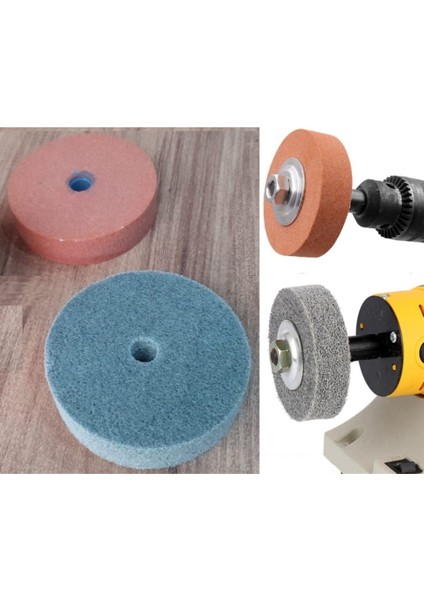 Çok Amaçlı Matkap Bıçak ve Disk Seti, Bileme Taşı ve Adaptörlü 3 Parça modelleri