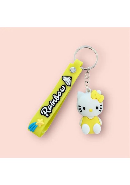 Hello Kitty Silikon Anahtarlık Çanta Süsü Charm