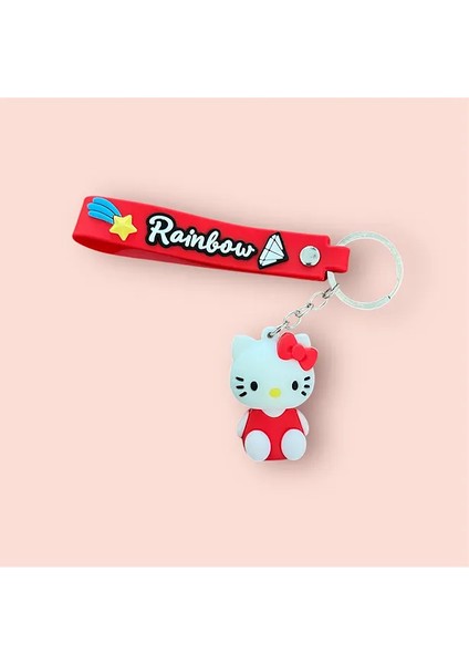 Hello Kitty Silikon Anahtarlık Çanta Süsü Charm