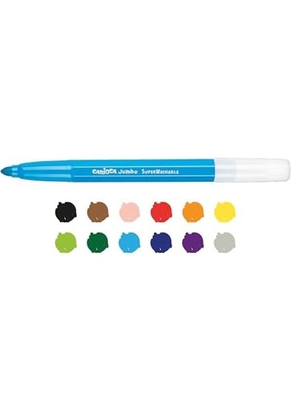 Süper Yıkanabilir Keçeli Boya Kalemi, 12'li fiyatları