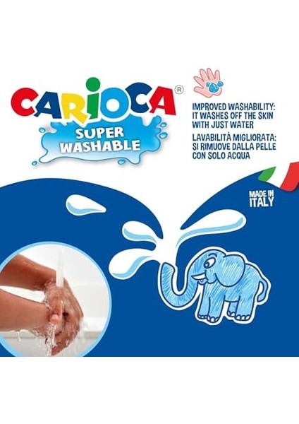 Süper Yıkanabilir Keçeli Boya Kalemi, 12'li modelleri