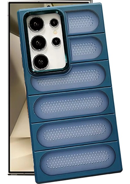 Samsung Galaxy S24 Ultra Kılıf Airmax Silikon Kapak - Lacivert Svlrs