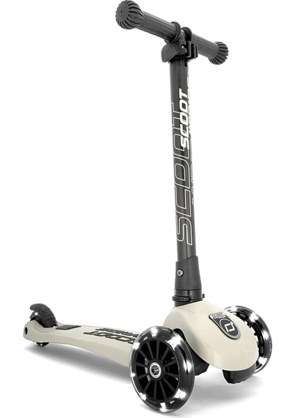 And Ride Highwaykick 3 LED Tekerlekli Çocuk Scooter Açık Gri 170301-96344